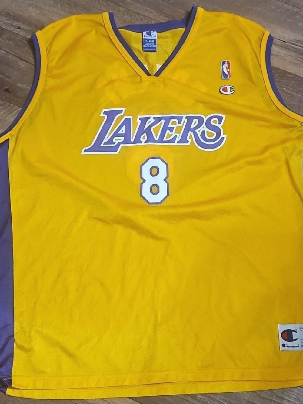 Vintage Kobe Bryant #8 Lakers Jersey Championship Authentic – Size XL (48)